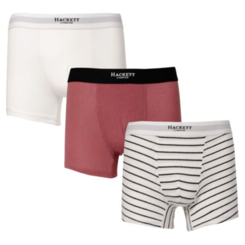 Hackett Men s Boxer Shorts Cotton Jersey Boxers Trunks 3 Pack
