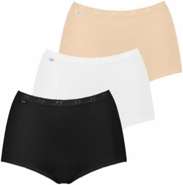 Sloggi Women&#39;s Basic+ Maxi Briefs Knickers 3 Pack 10105593