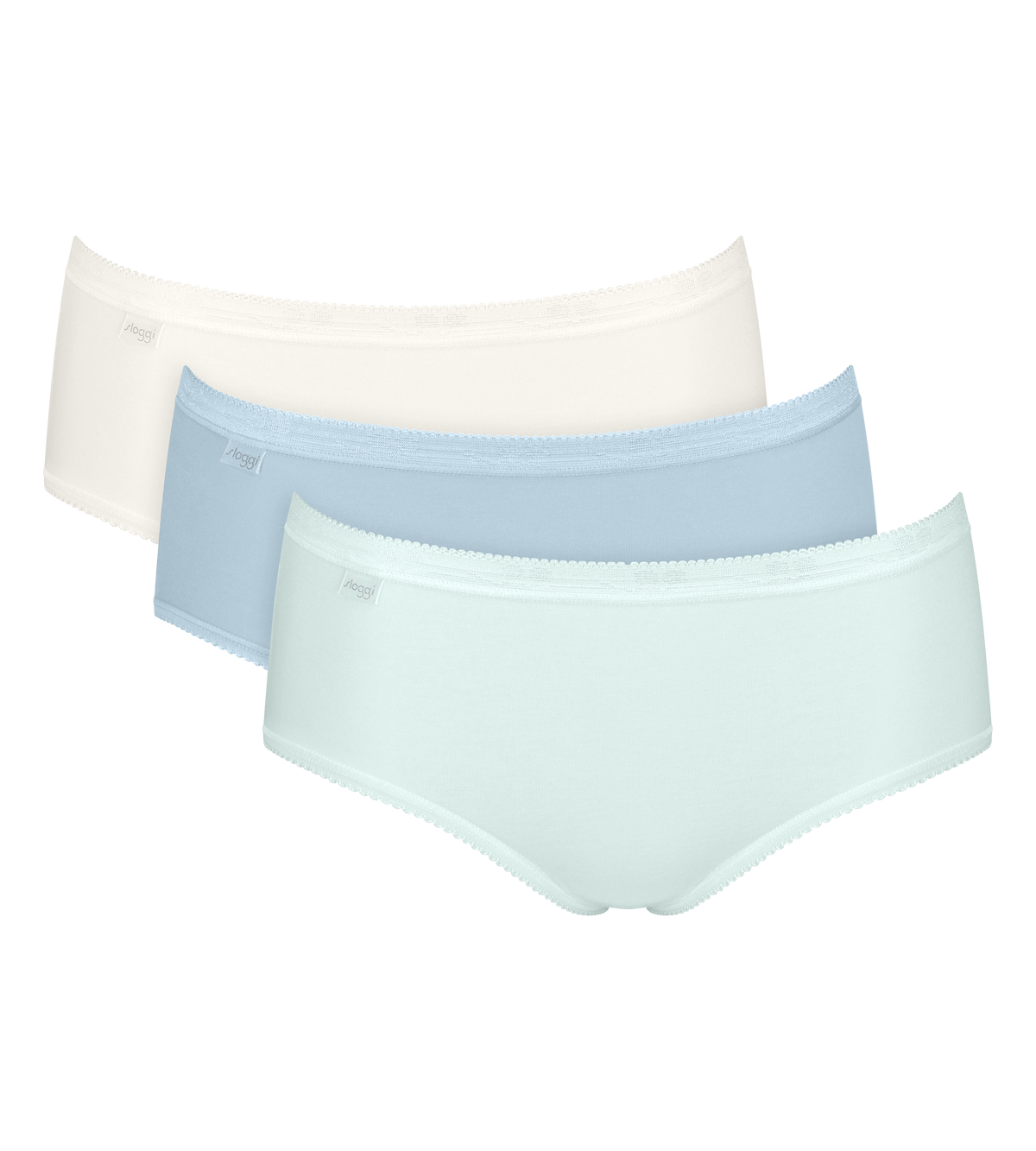 Sloggi Women's Basic+ Midi Briefs Knickers 3 Pack 10107163
