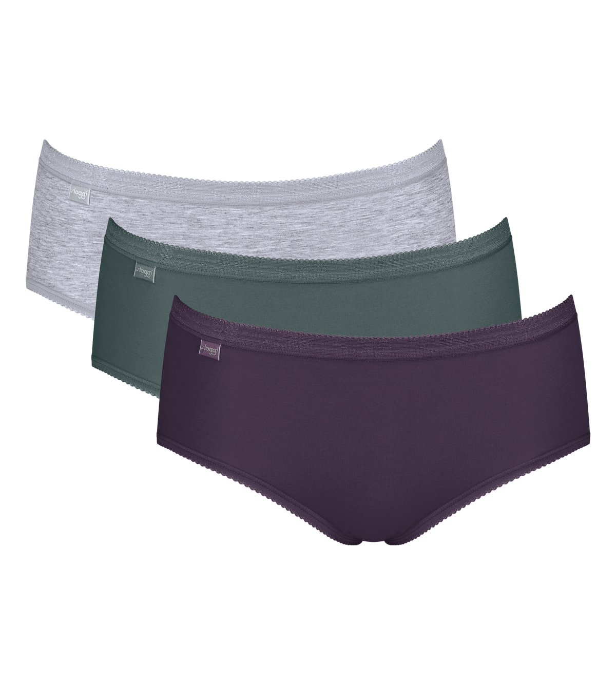Sloggi Women&#39;s Basic+ Midi Briefs Knickers 3 Pack 10107163