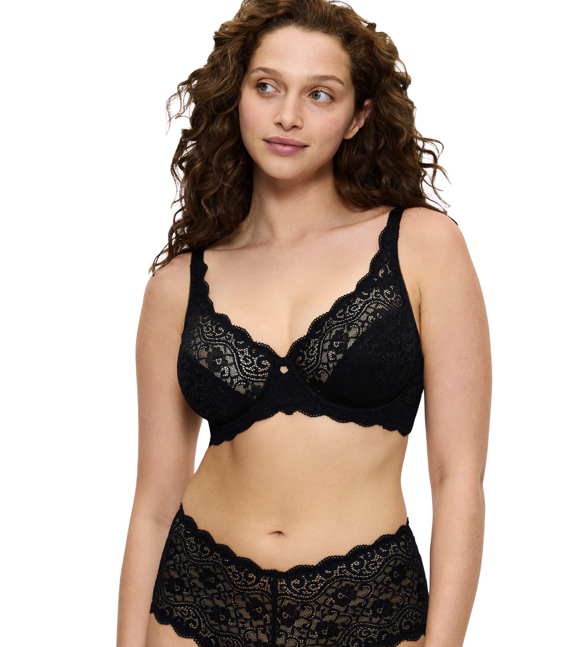 Triumph Amourette Bra Wired Non Padded Laced Bra 10209574 - Black