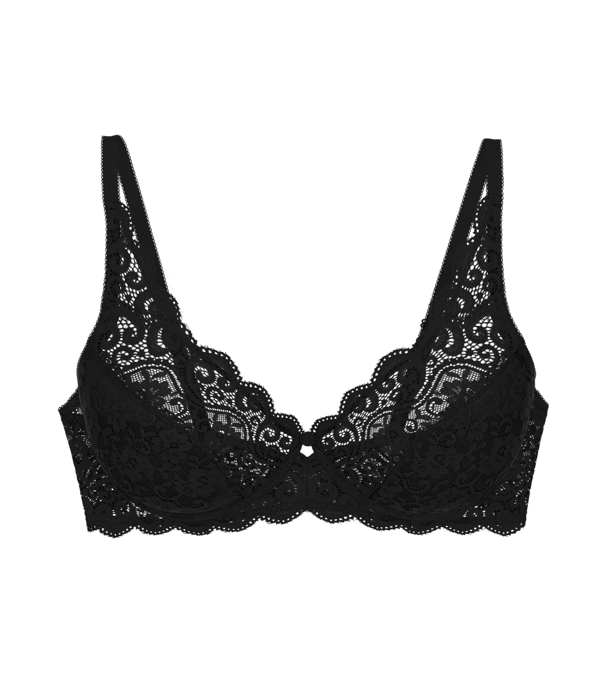 Triumph Amourette Bra Wired Non Padded Laced Bra 10209574 - Black