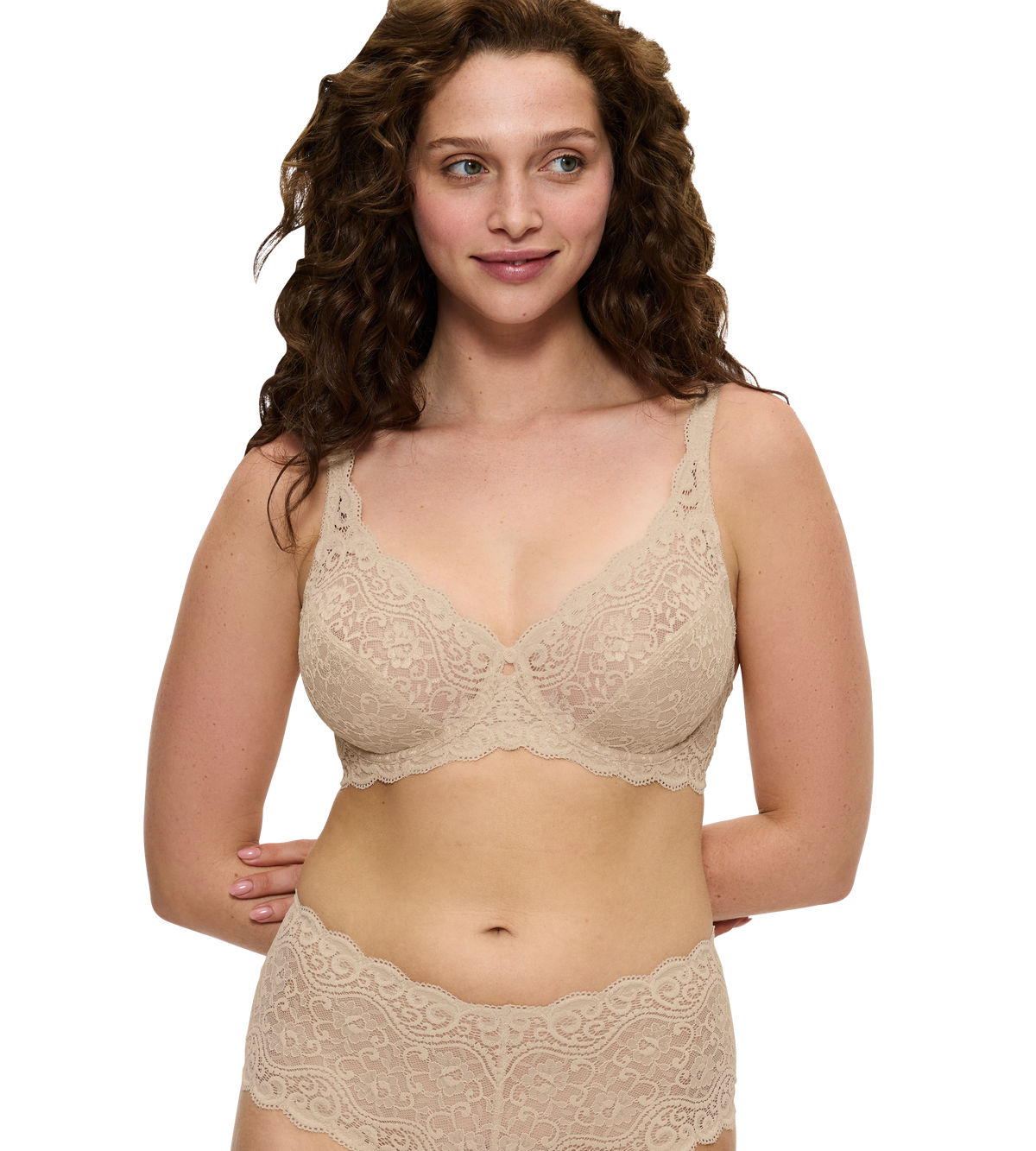 Triumph Amourette Bra Wired Non Padded Laced Bra 10209574 - Skin