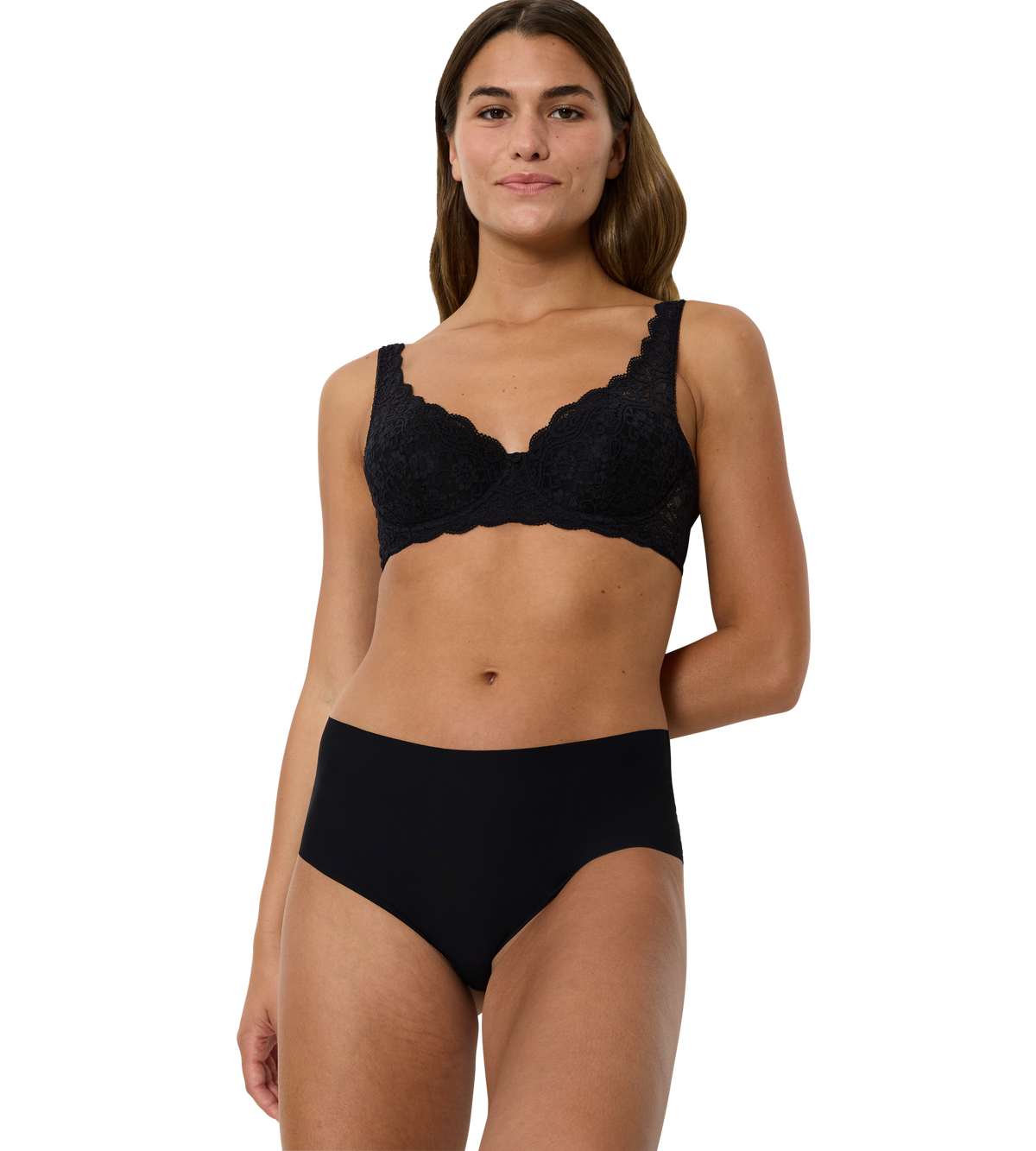 Triumph Amourette WHP Wired Half Padded Balcony Bra 10209584 - Black