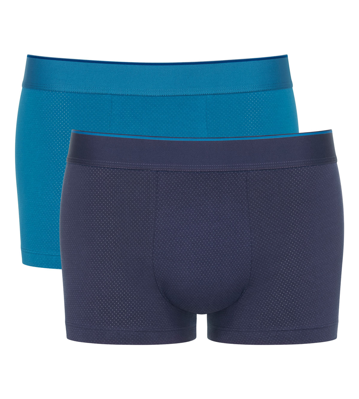 Sloggi Men&#39;s EVER Airy Hipster Boxer Briefs 2 Pack 10216239 Blue Combination Packshot