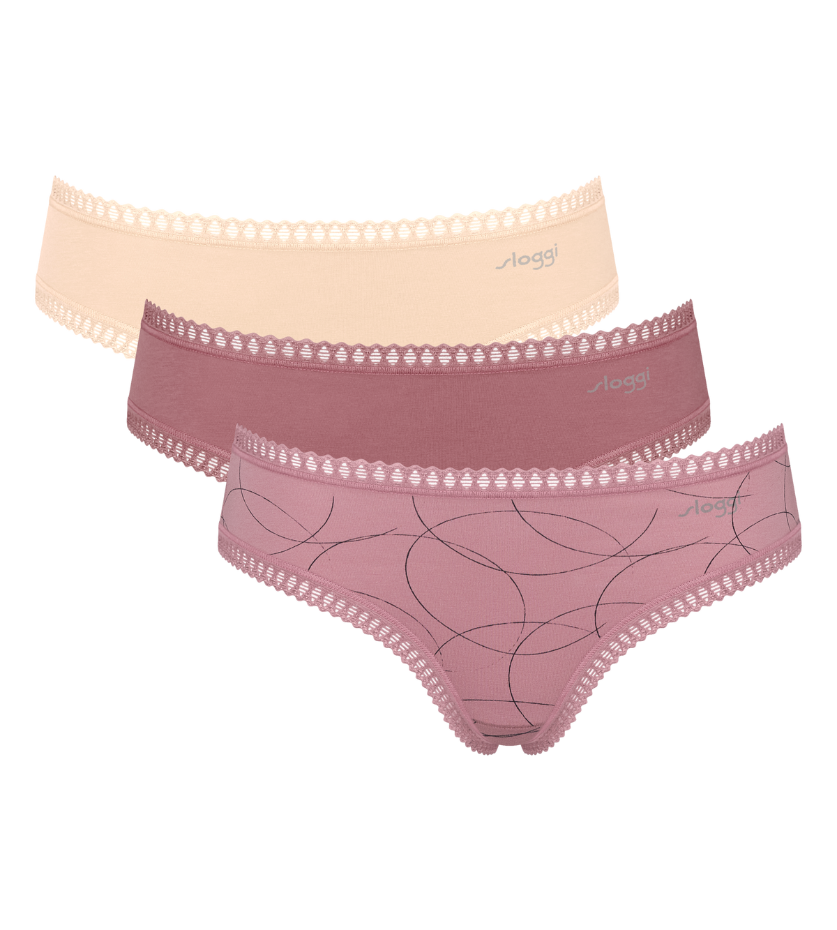 Sloggi GO Crush Hipster Knickers 3 Pack 10219671