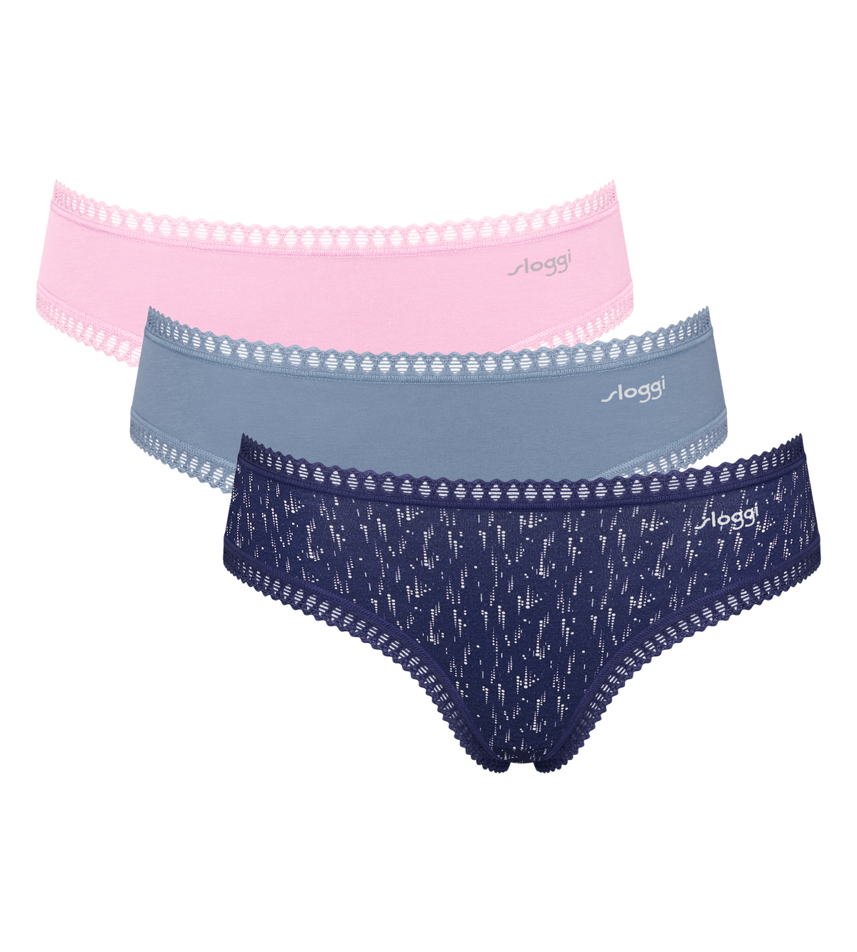 Sloggi GO Crush Hipster Knickers 3 Pack 10219671