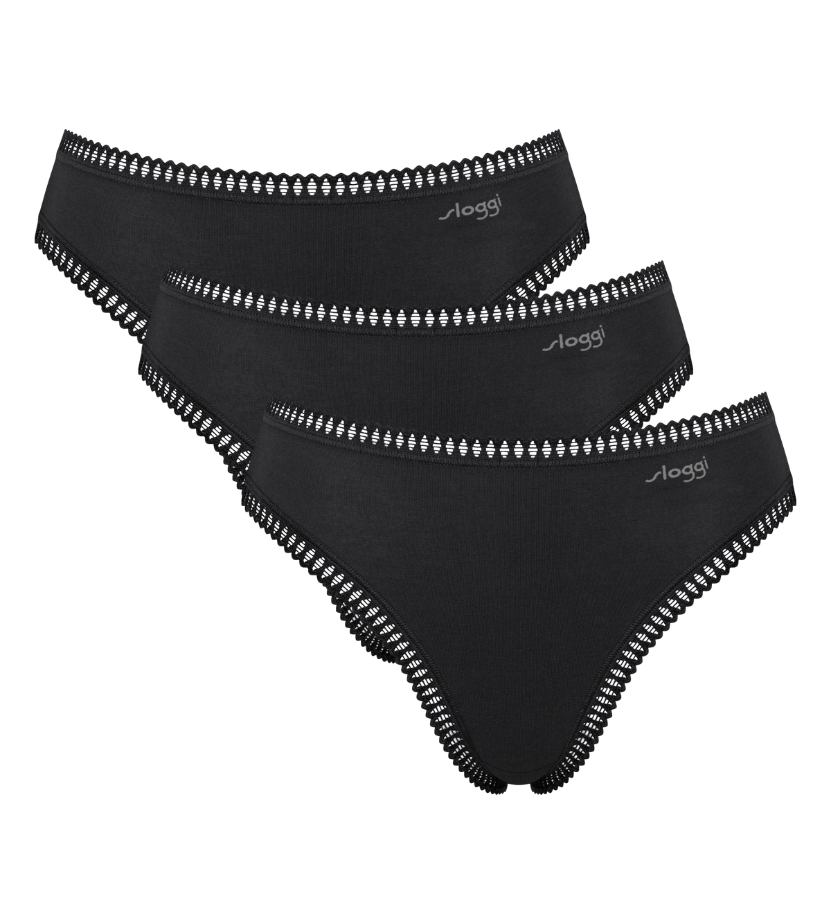Sloggi GO Crush High Leg Knickers 3 Pack 10219672