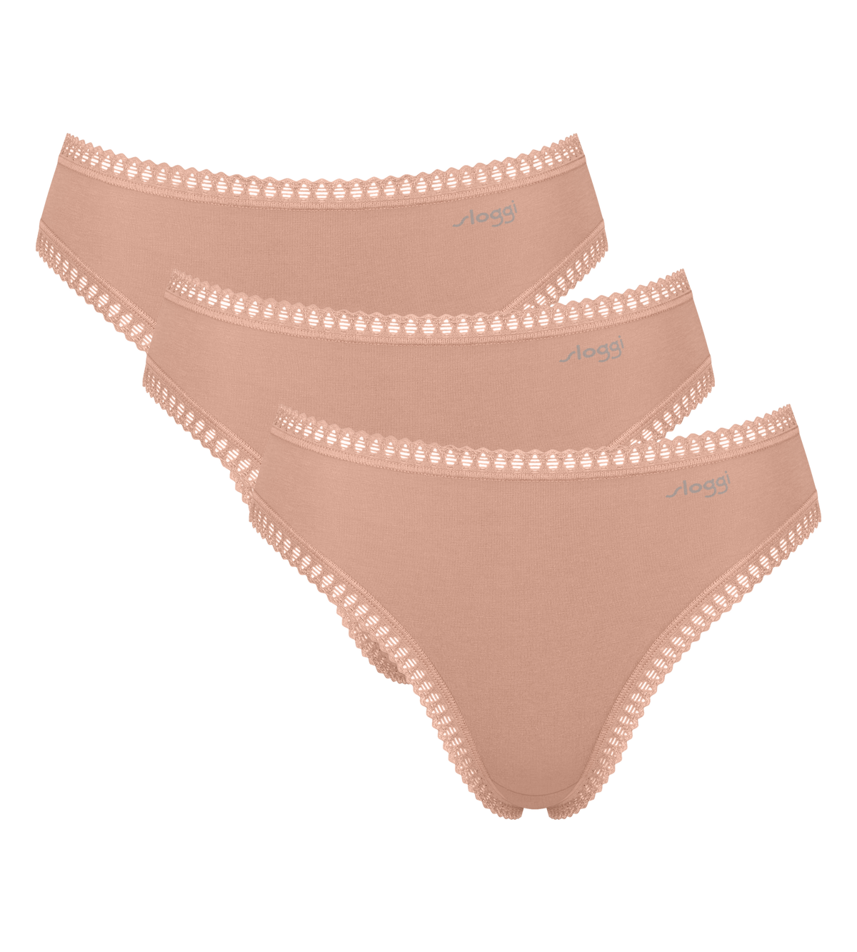 Sloggi GO Crush High Leg Knickers 3 Pack 10219672