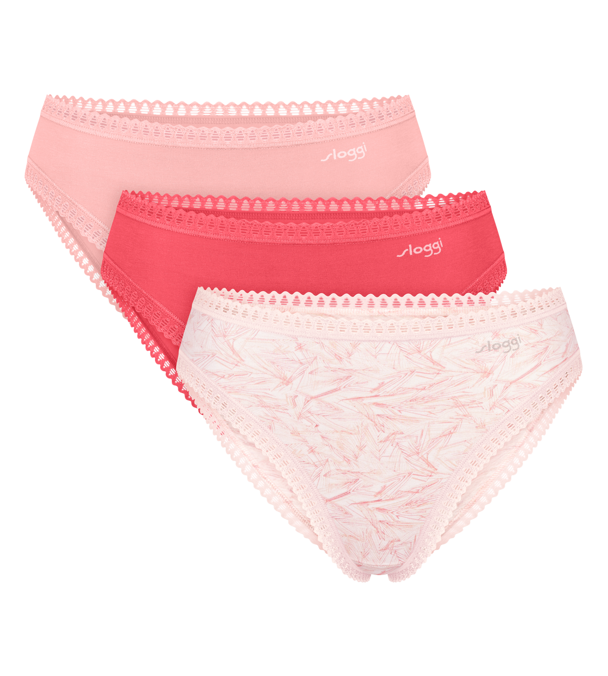 Sloggi GO Crush High Leg Knickers 3 Pack 10219672