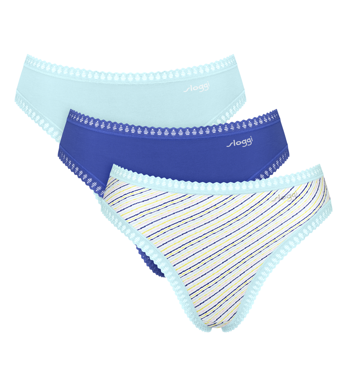 Sloggi GO Crush High Leg Knickers 3 Pack 10219672