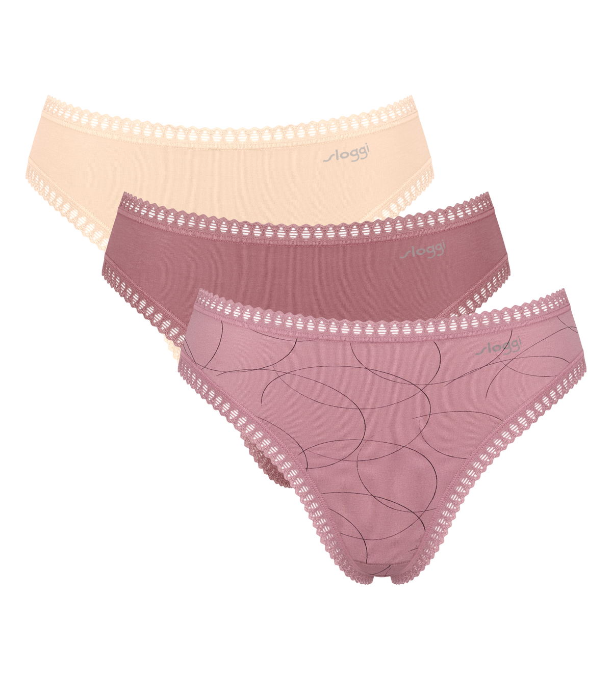 Sloggi GO Crush High Leg Knickers 3 Pack 10219672