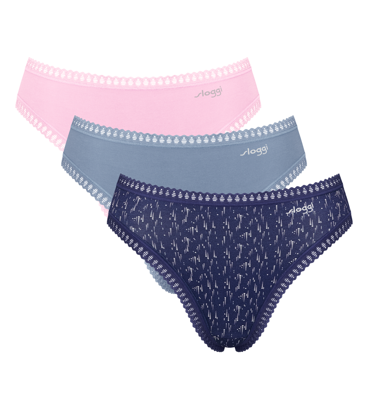 Sloggi GO Crush High Leg Knickers 3 Pack 10219672