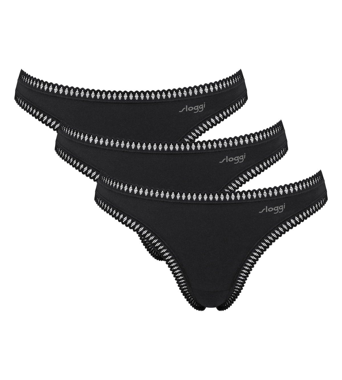 Sloggi GO Crush String Thong Knickers 3 Pack 10219704