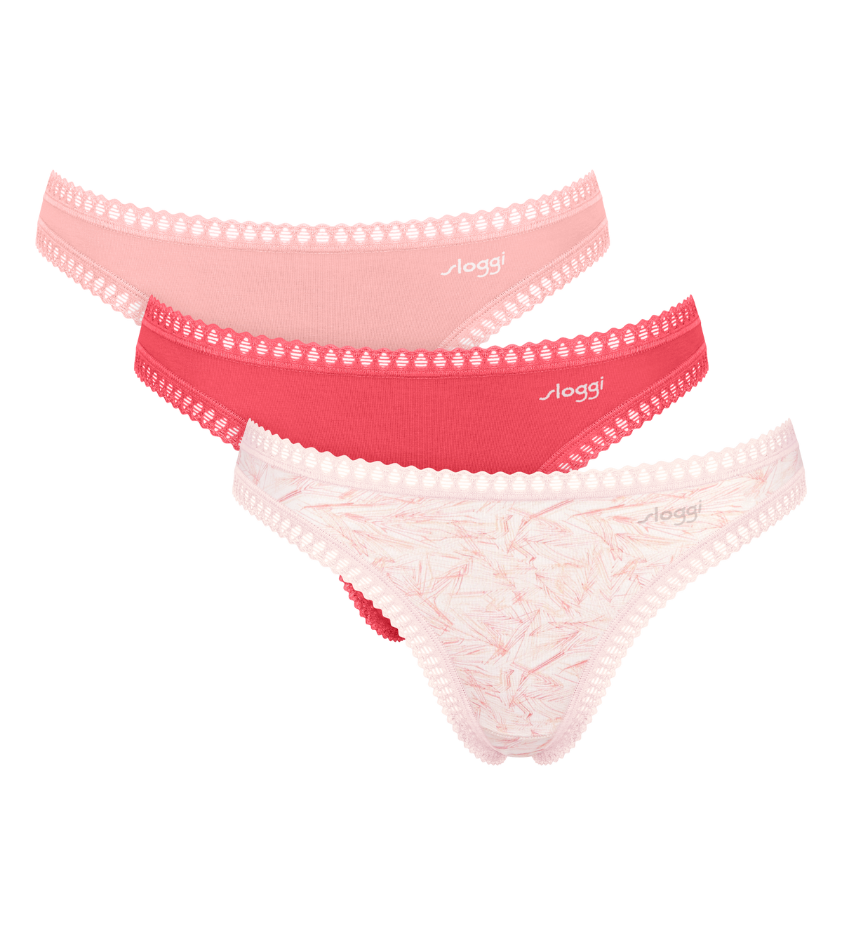 Sloggi GO Crush String Thong Knickers 3 Pack 10219704