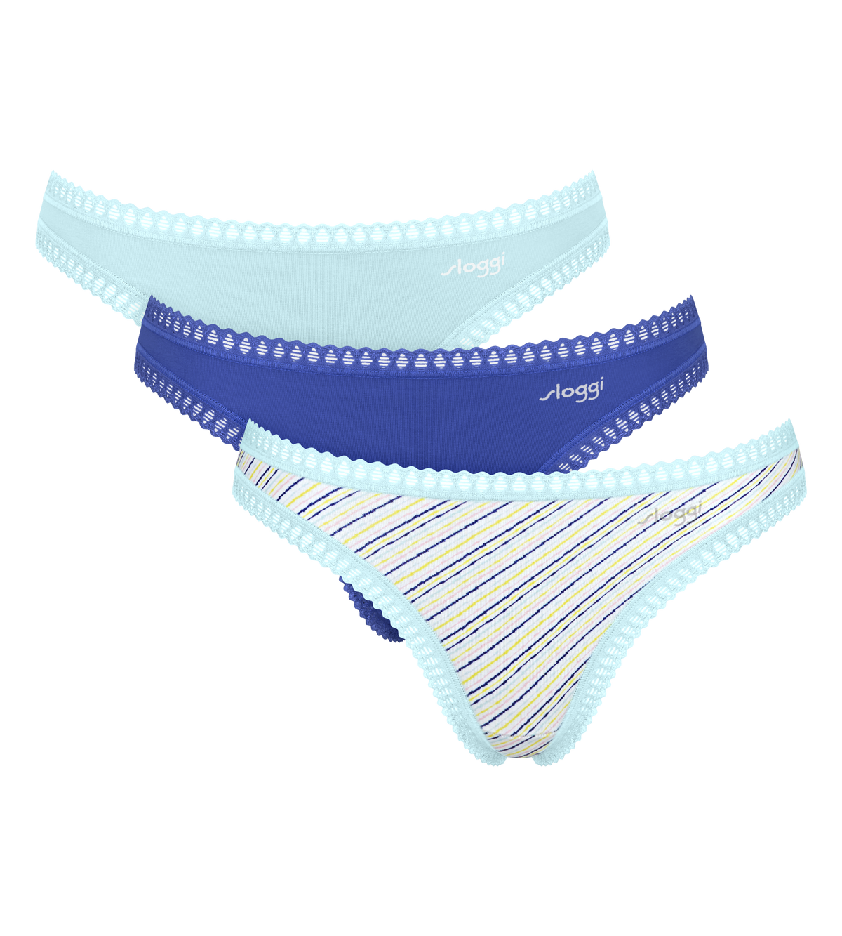 Sloggi GO Crush String Thong Knickers 3 Pack 10219704