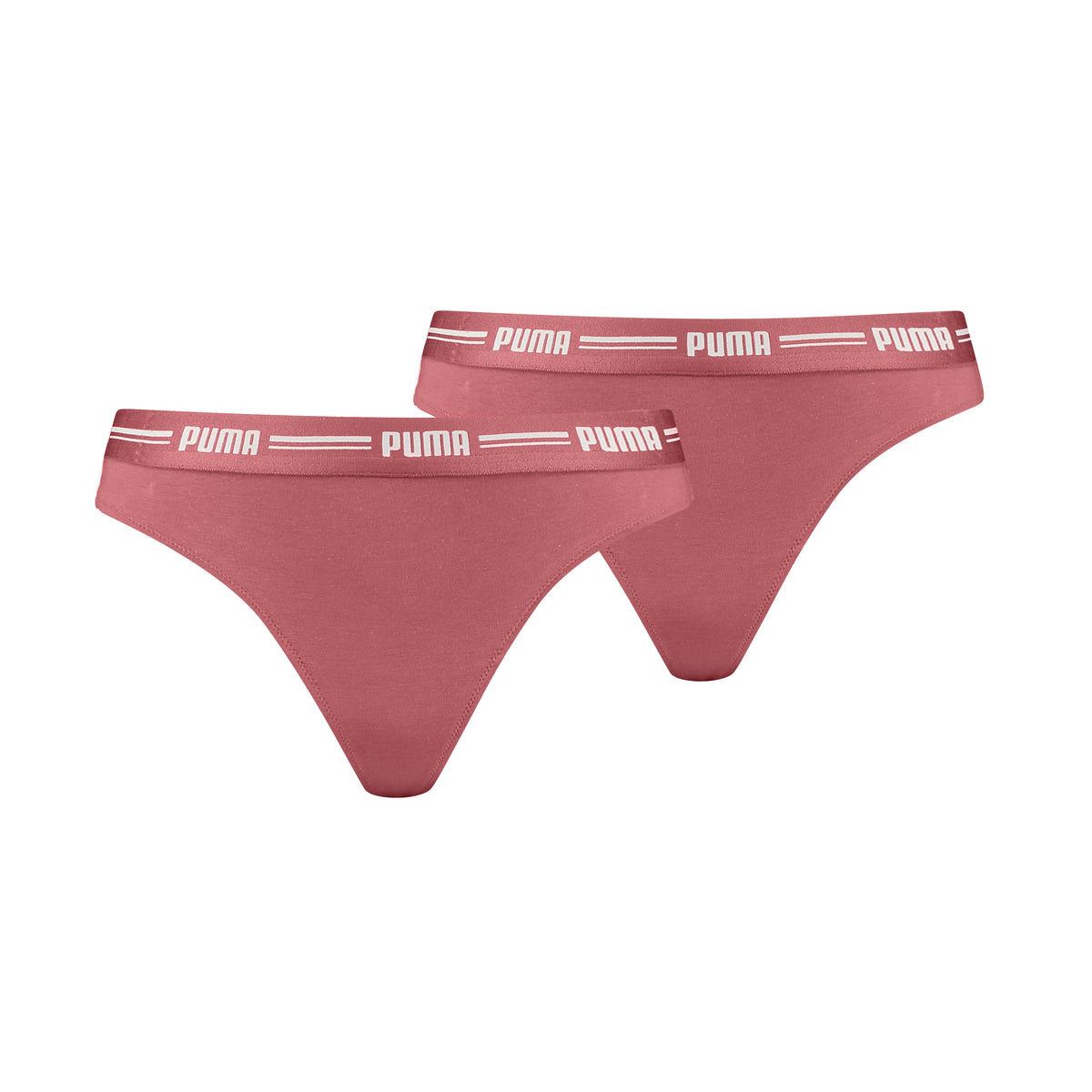 Puma Women&#39;s Thong String Brief 2 Pack 603024001 Heartfelt - Front Packshot