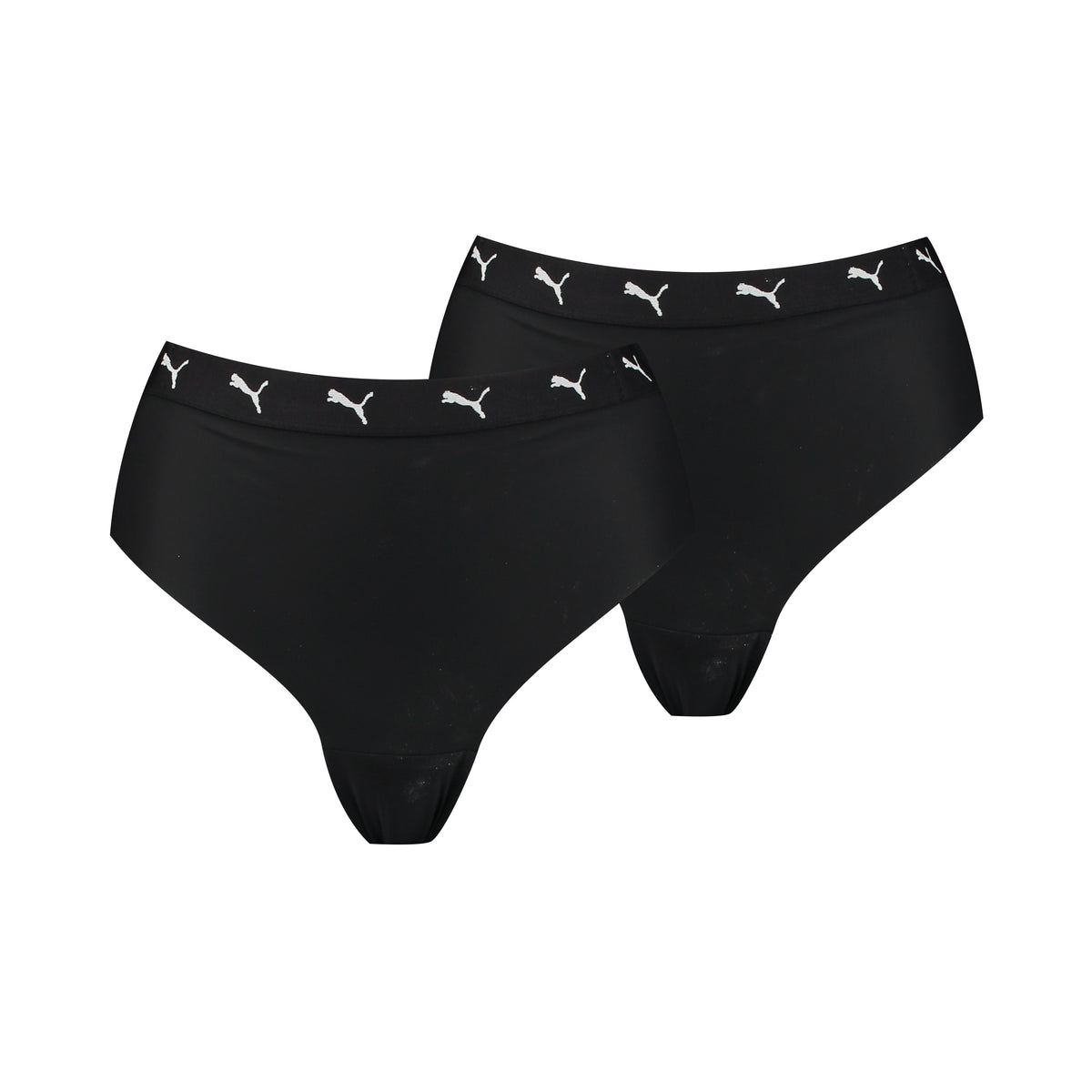 Puma Women&#39;s String Thong Brief 2 Pack 701221347 Black Packshot