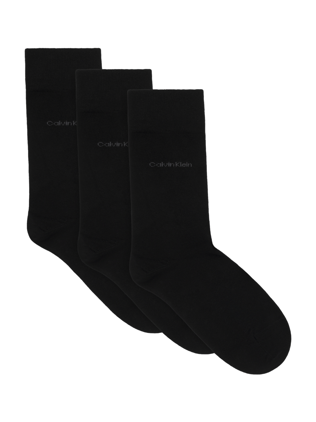 Calvin Klein Men&#39;s Classic Socks 3 Pack bLACK