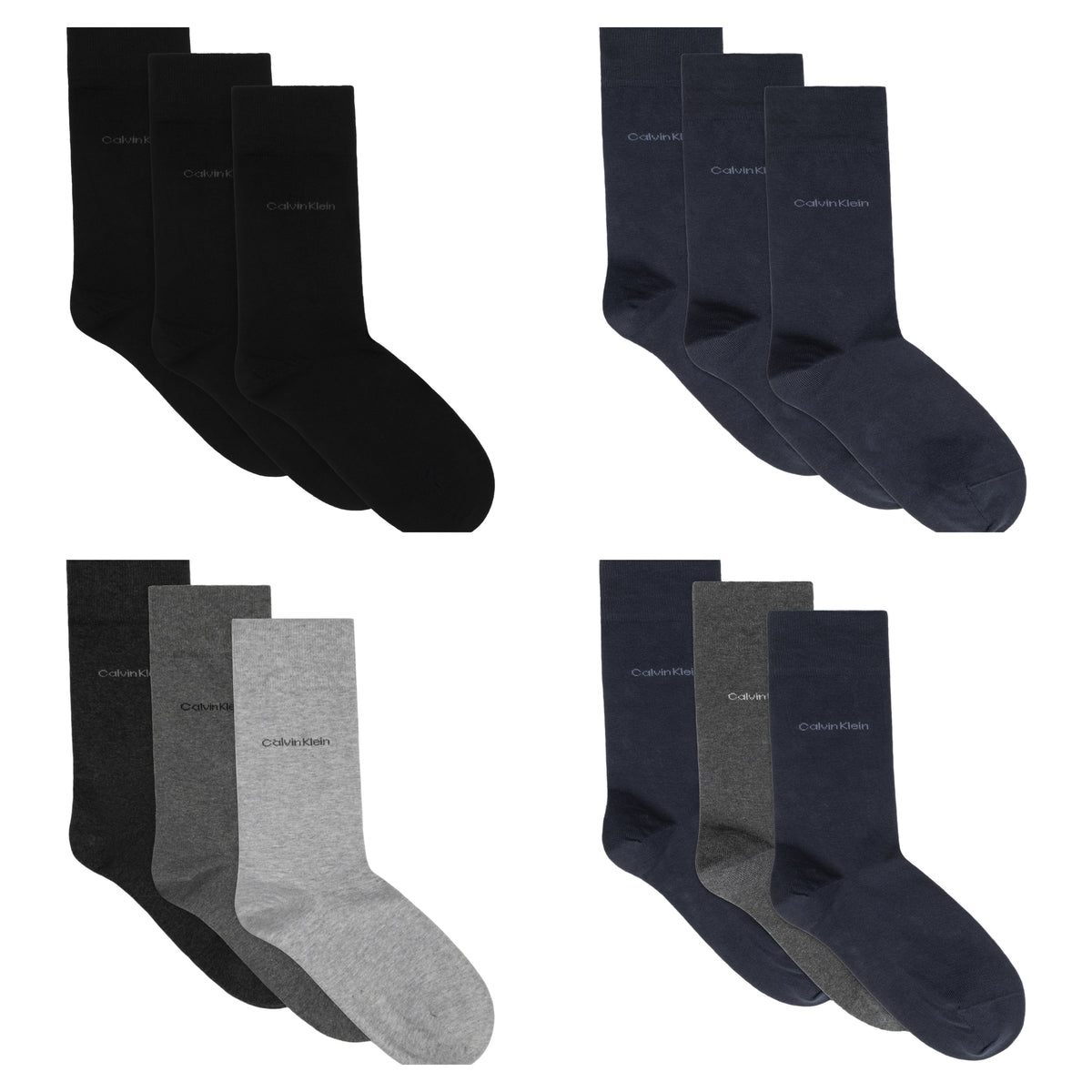 Calvin Klein Men&#39;s Classic Socks 3 PackcOMPOSITE