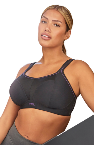 Panache Non Wired Sports Bra 7341 Black The Labels Outlet
