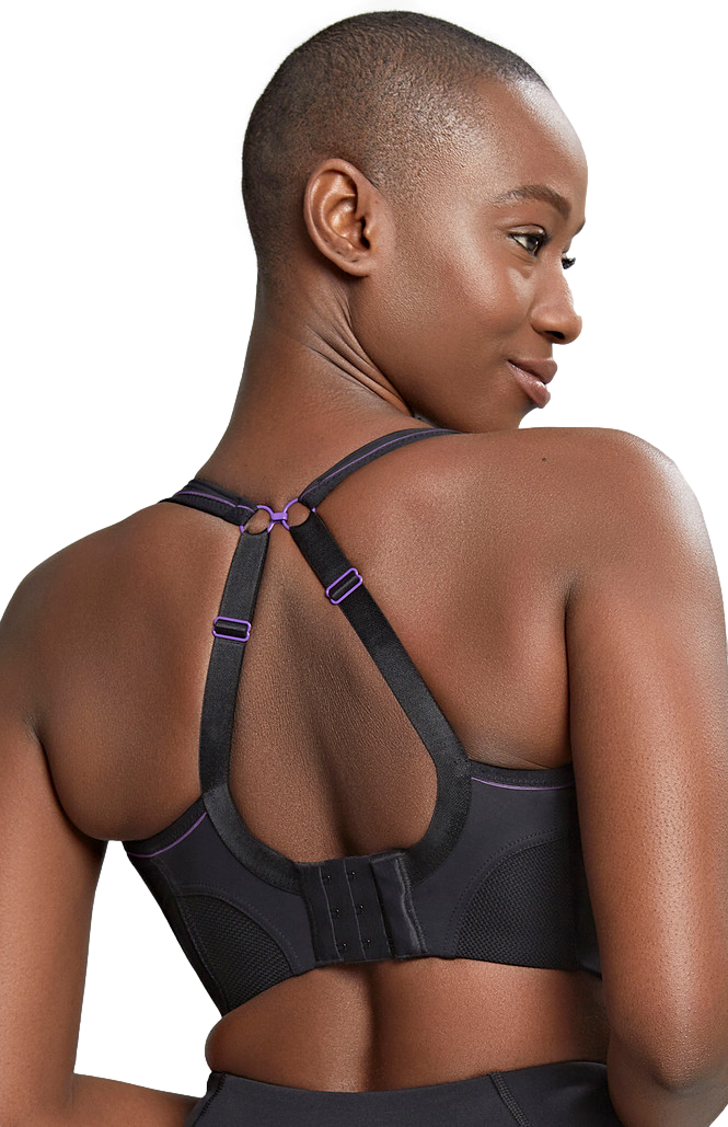 Panache Non Wired Sports Bra 7341 Black The Labels Outlet