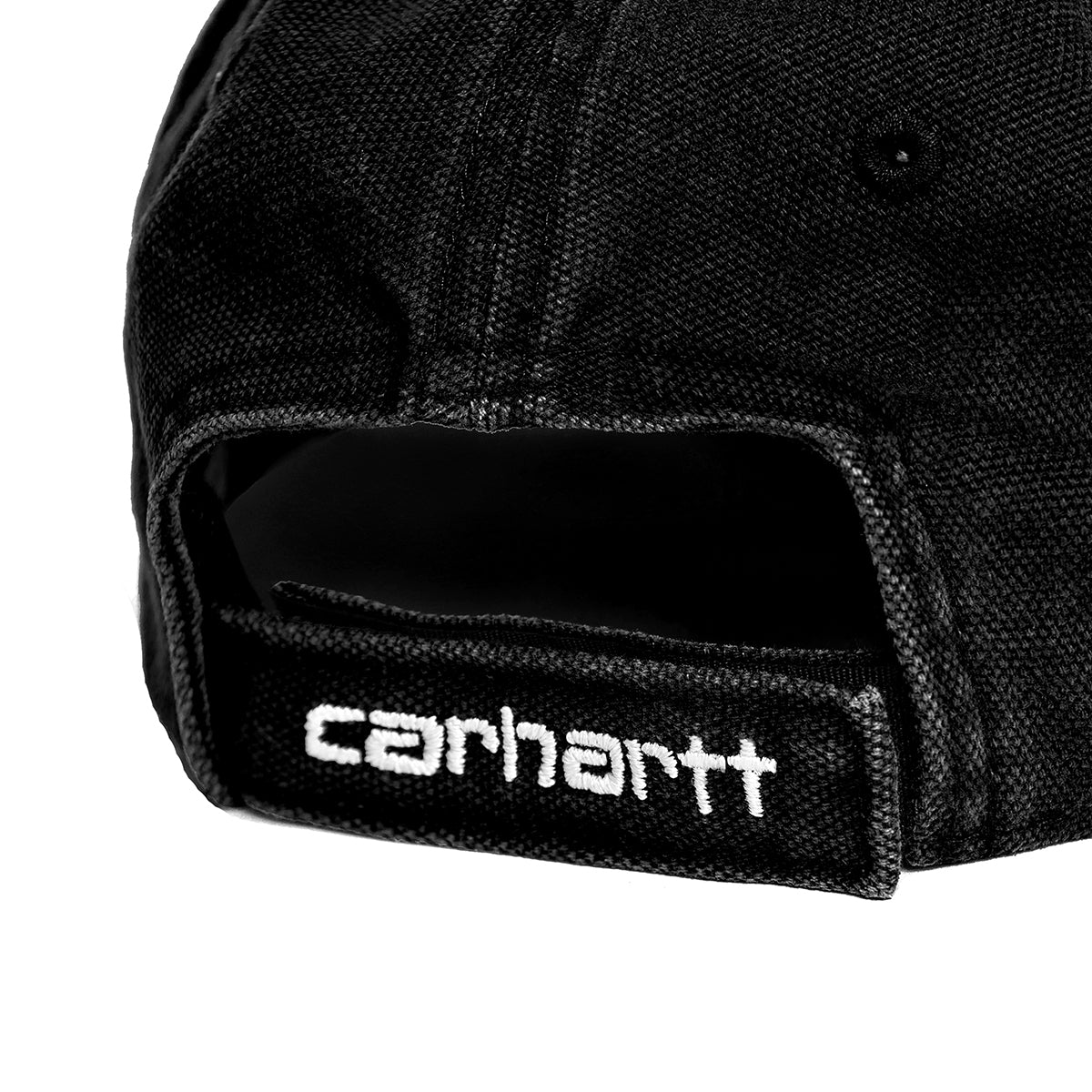 Carhartt WIP 6 Panel Cap Black Script Logo  Strap