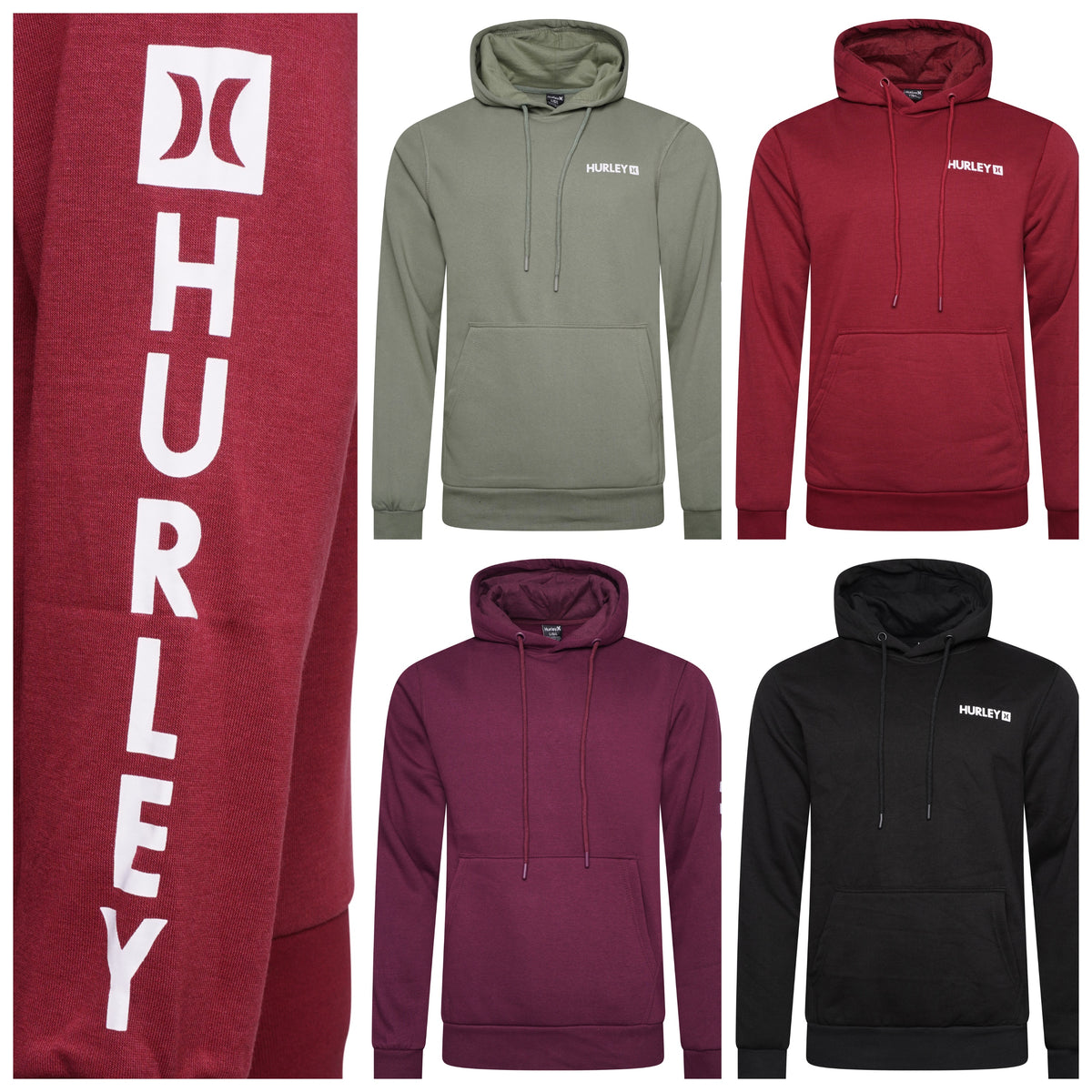 Hurley Seaside Hoodie Hooded Logo Sweatshirt