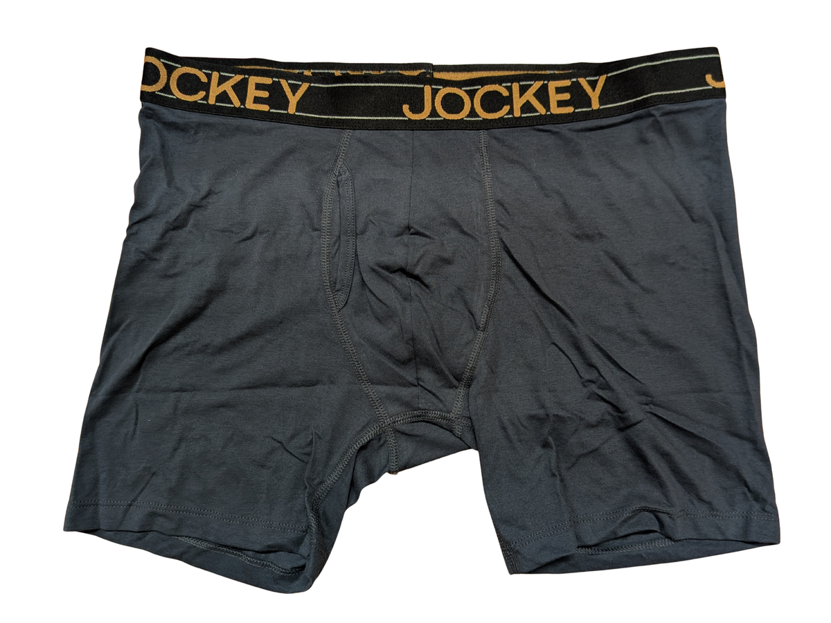 Jockey Men's ActiveStretch 7" Long Leg Boxer Brief Trunks 3 Pack