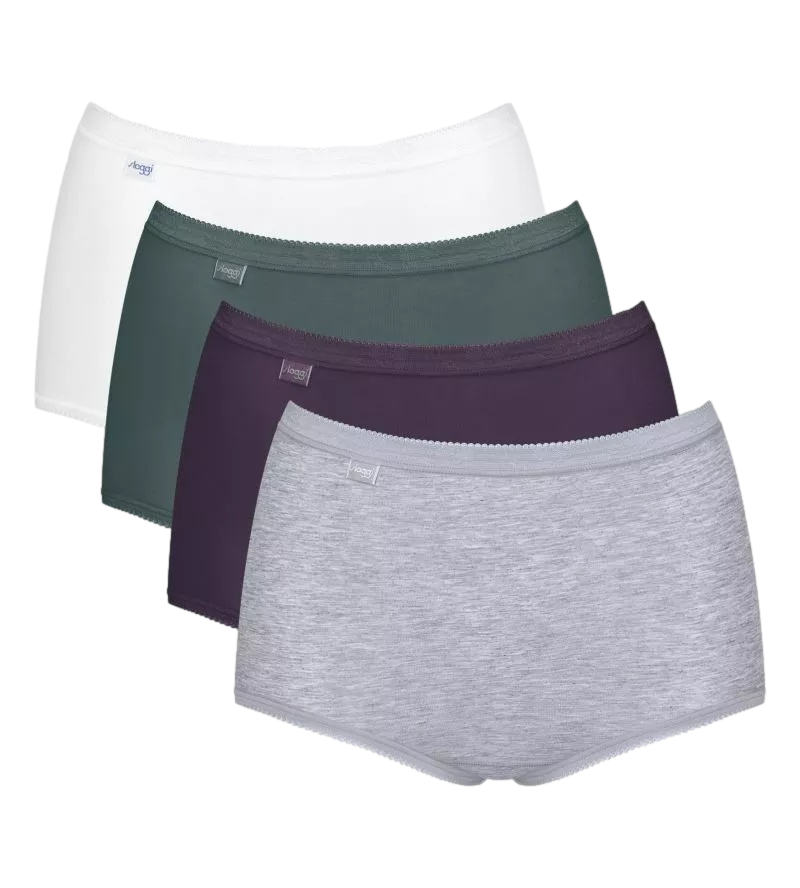 Sloggi Women&#39;s Basic+ Maxi Briefs Knickers 4 Pack 10103326