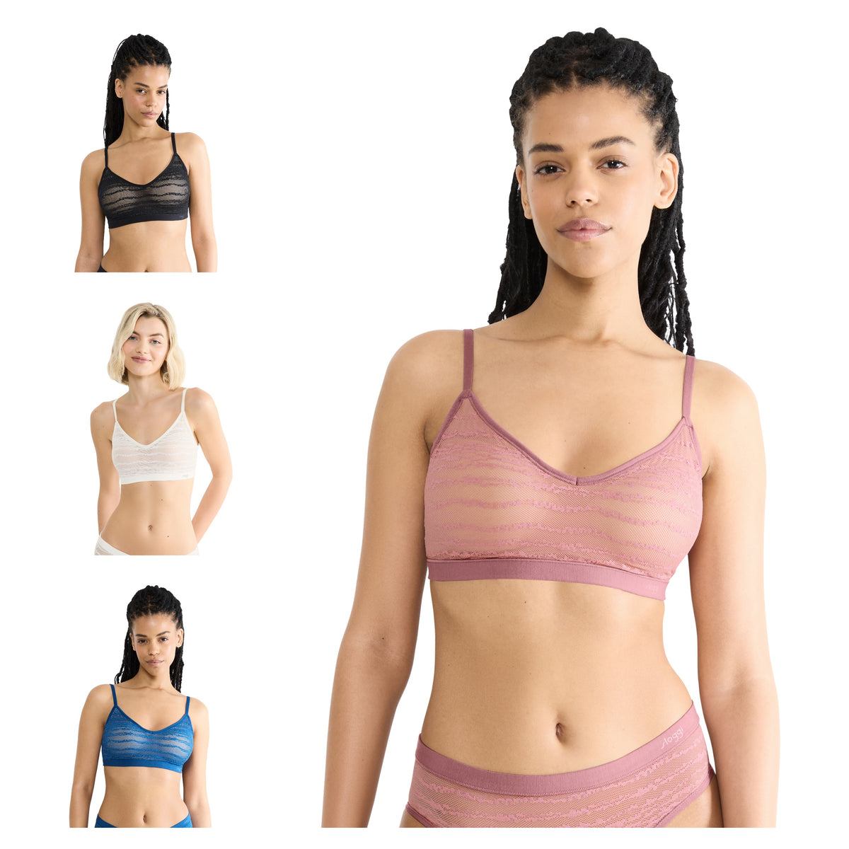 Sloggi FREE Evolve Wireless Push Up Lace Bra 10224701