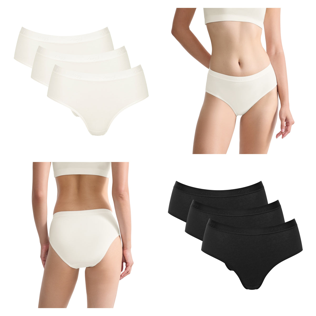 Sloggi GO Casual Midi Briefs Knickers 3 Pack 10217802