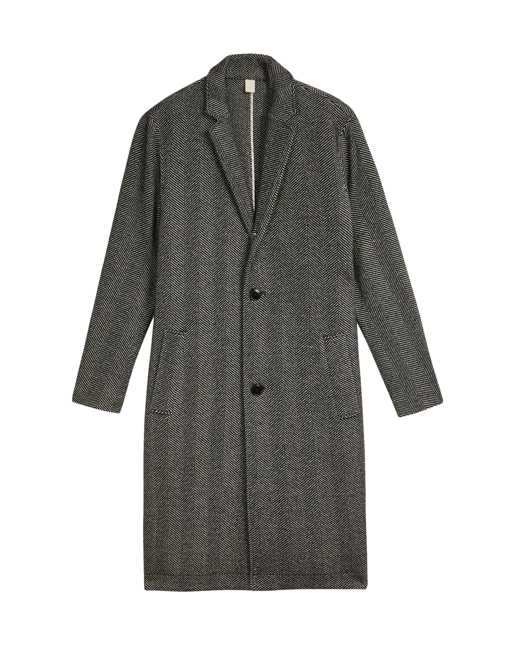 Ted Baker Men's Travers Herringbone Weave Overcoat The Labels Outlet