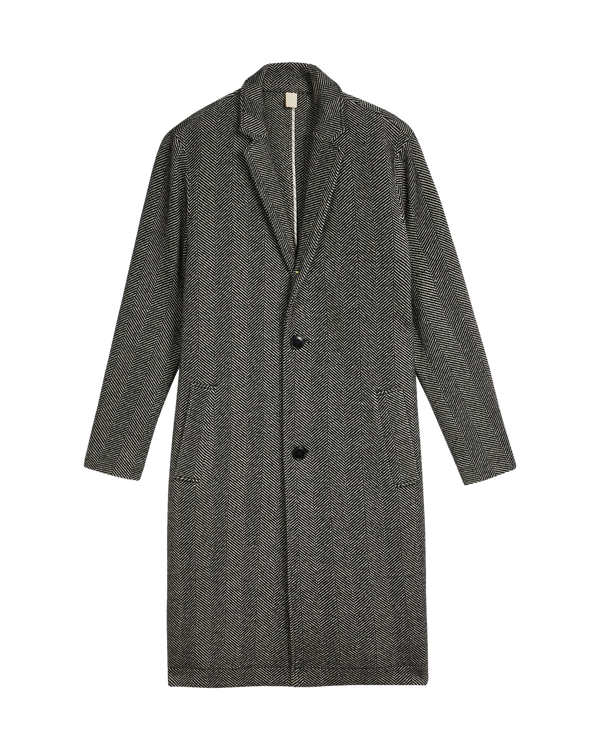 Ted Baker Men's Travers Herringbone Weave Overcoat | The Labels Outlet