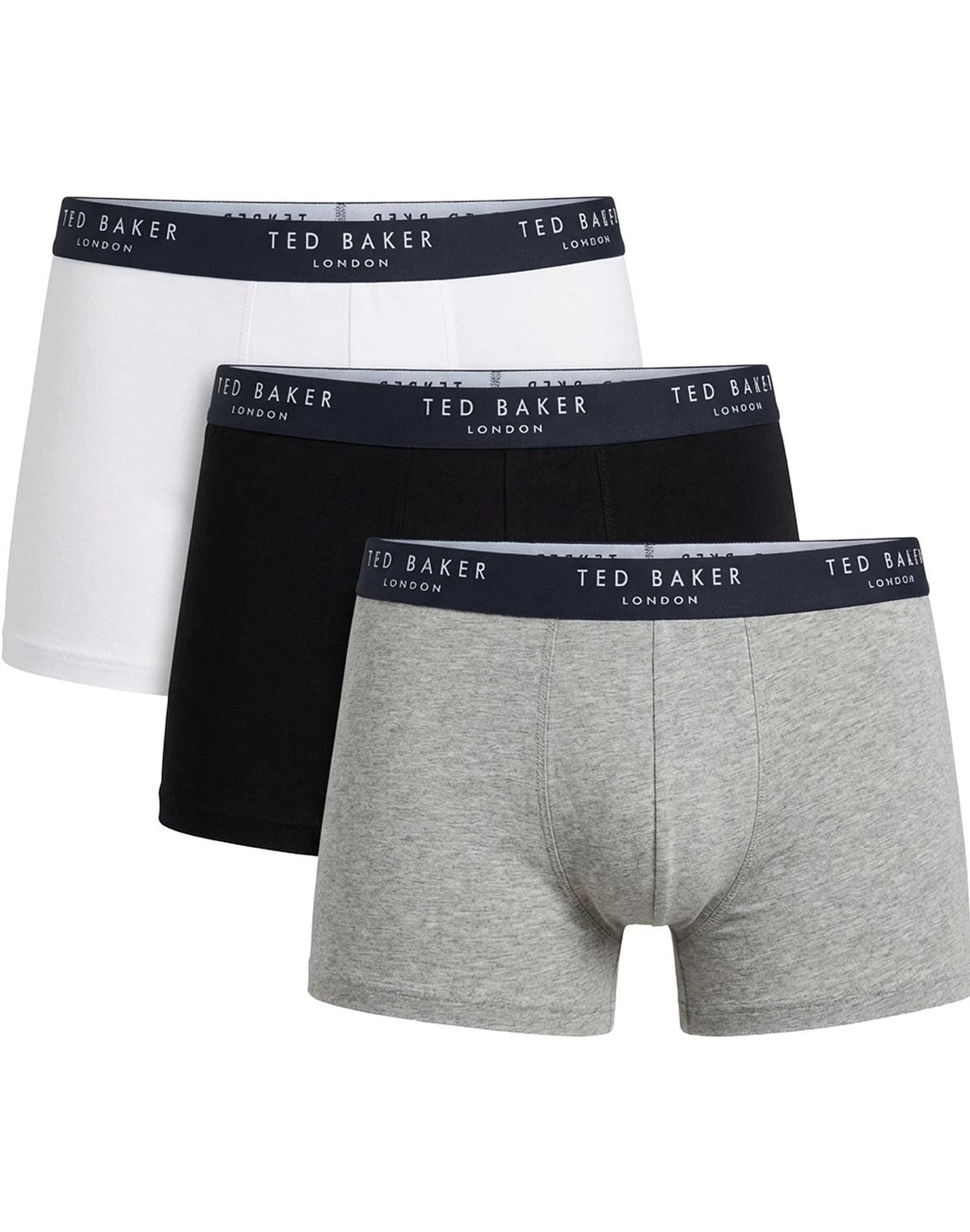 Ted Baker Men's Boxer Briefs 3 Pack Cotton Stretch Trunks