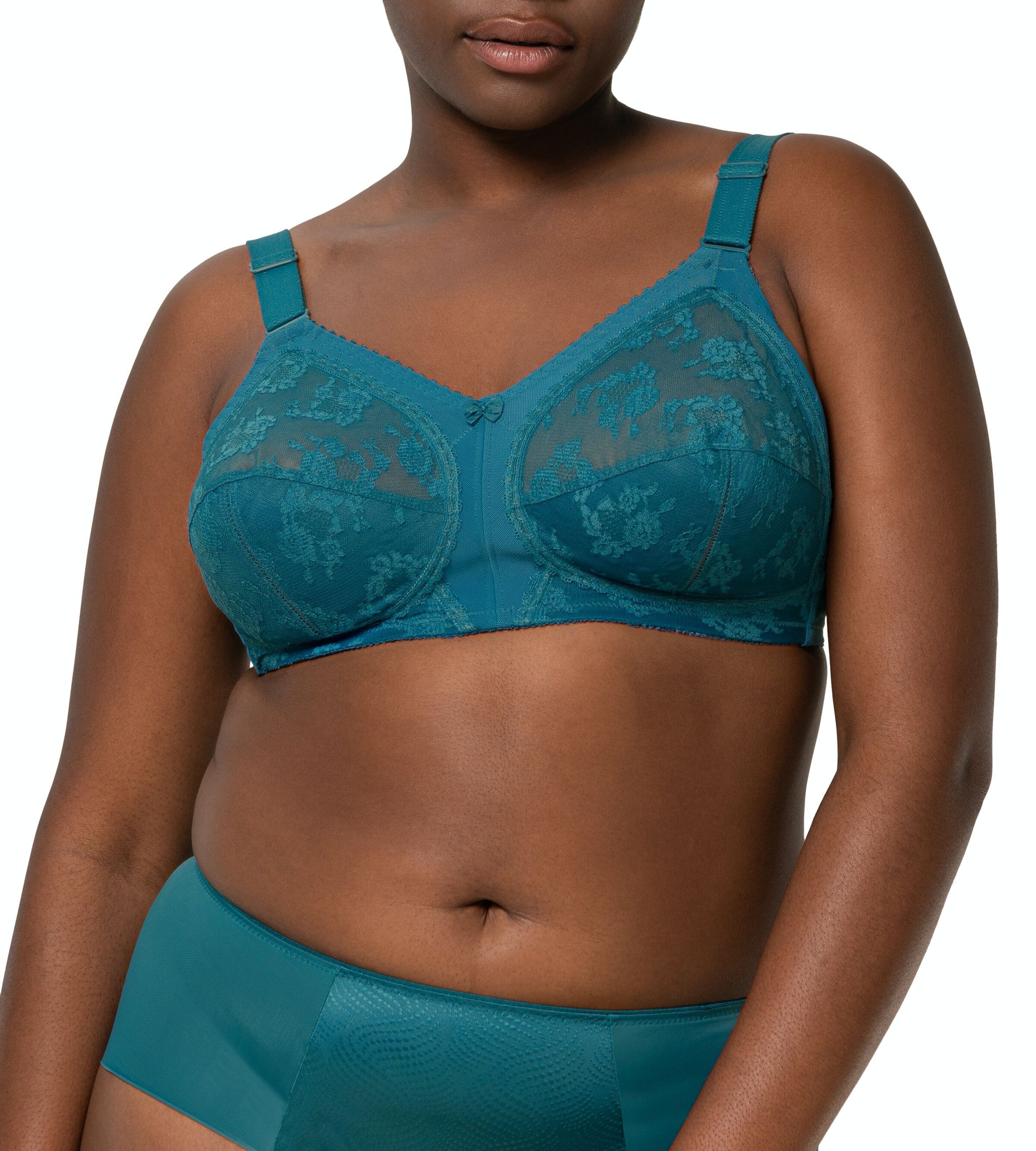 Triumph Doreen Non Wired Bra Blue Coral - 10166213 - The Labels Outlet