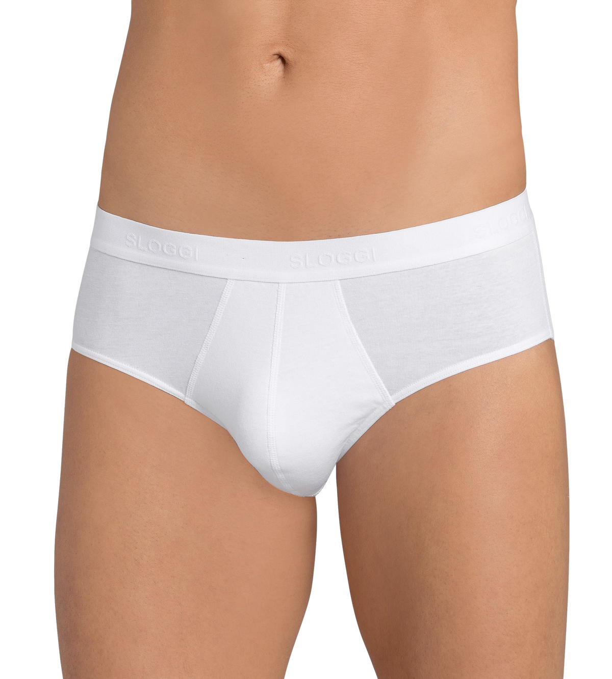 Sloggi Men&#39;s 24/7 Midi Briefs Pants 2 Pack 10207044 White