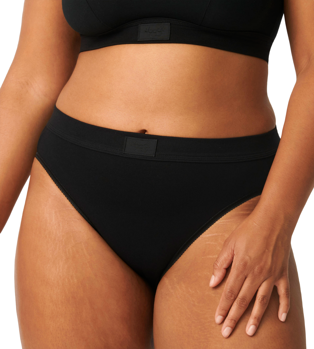 Sloggi Double Comfort Maxi Briefs Knickers 10010178 in Black Front View