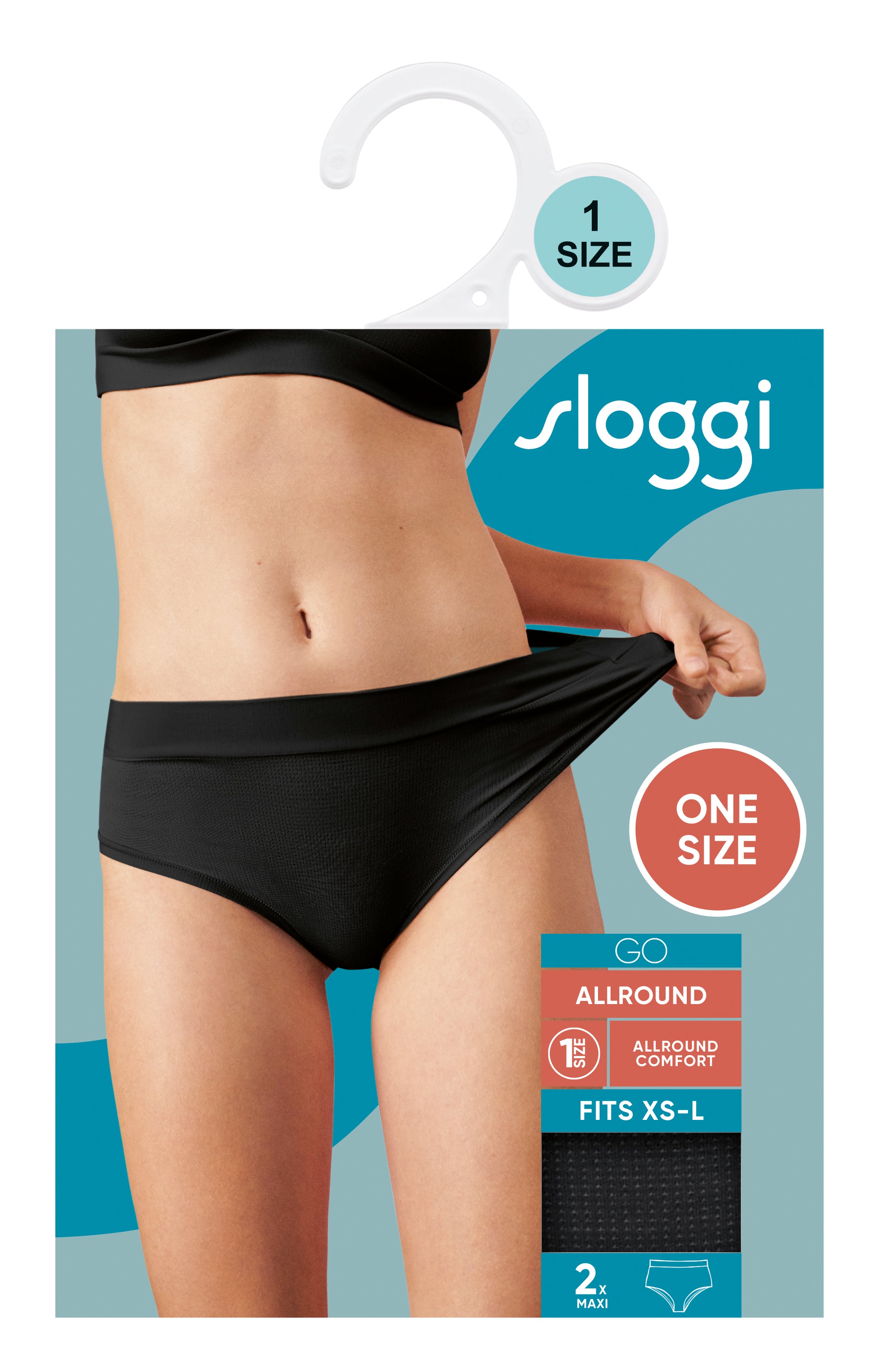 Sloggi Go Allround Lace Maxi Briefs 2 Pack 10205914 The Labels Outlet
