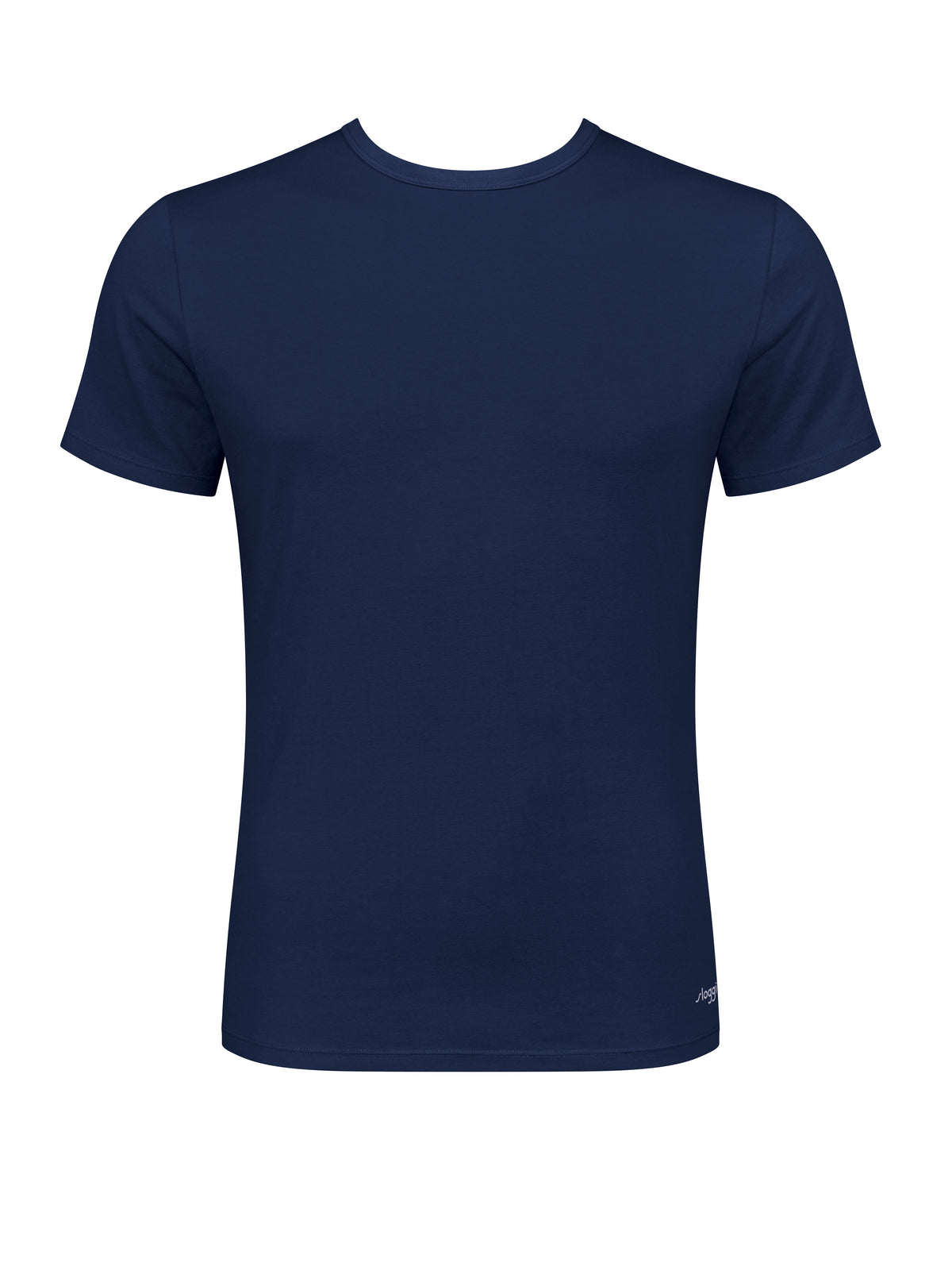 Sloggi Men&#39;s Go ABC O-Neck Undershirt T-shirt 10206562 Blue Black 1771