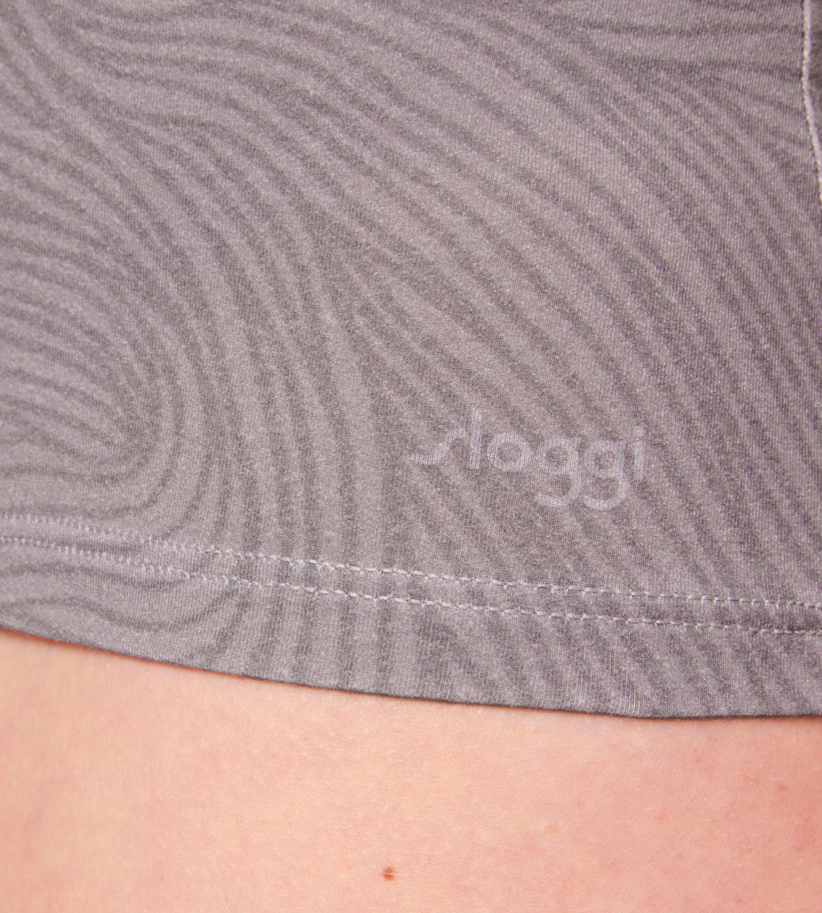 Sloggi GO Vest Top Spaghetti Straps 2 Pack 10207356 Grey Combination M013 Grey Close Up Logo and Trim