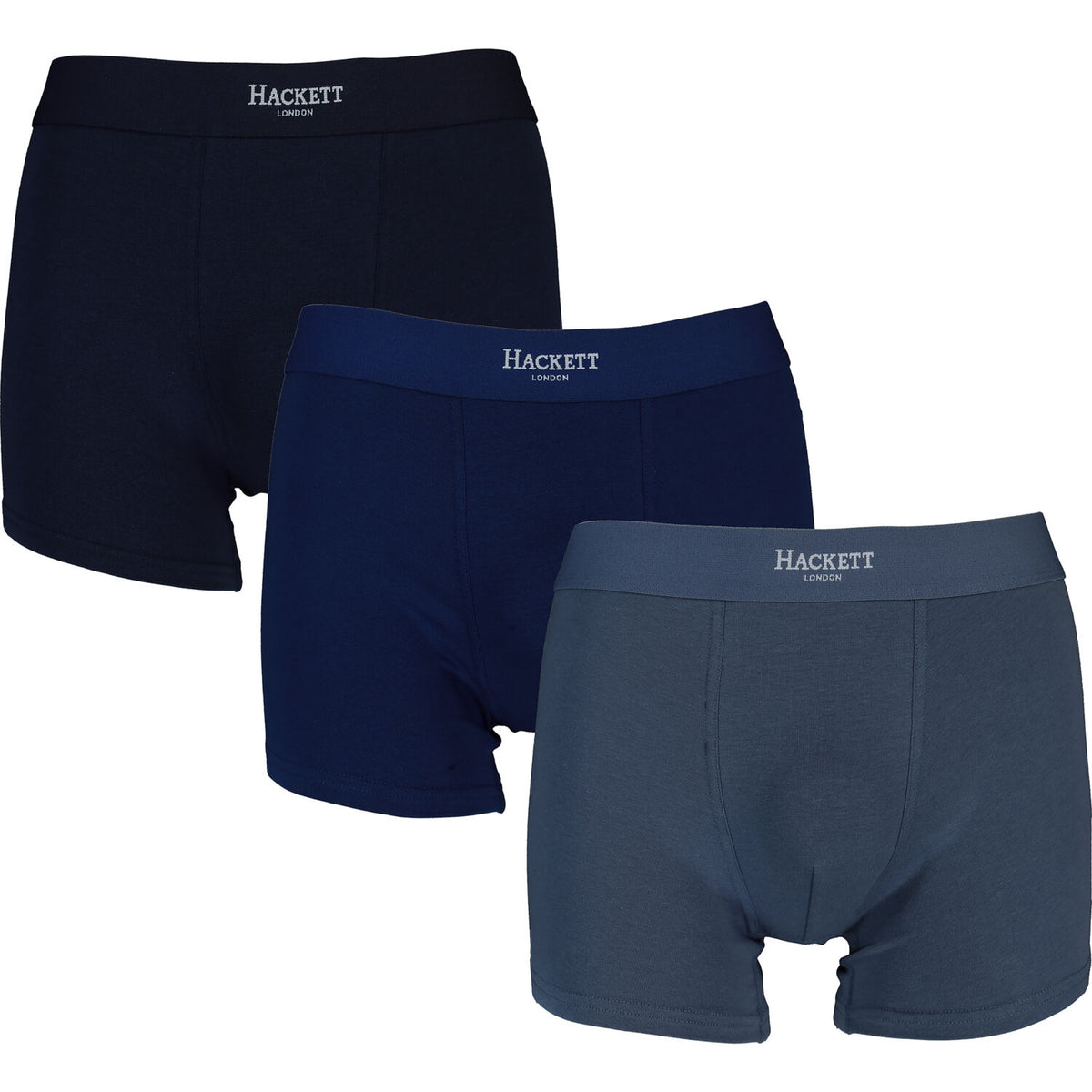 Hackett Men&#39;s Boxer Shorts Cotton Jersey Trunks 3 Pack