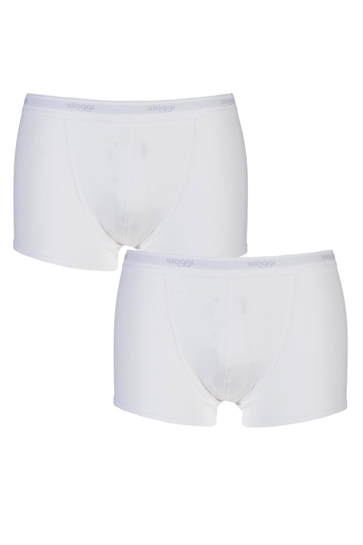 Sloggi Men&#39;s Basic Short Boxer Shorts Briefs Pants 2 Pack 10020415 White 