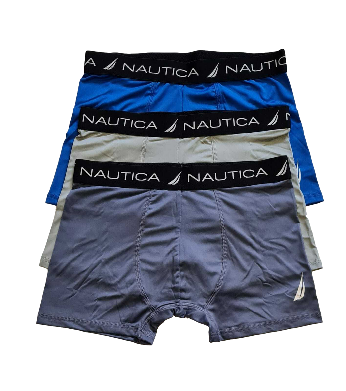 Nautica Men&#39;s Low Rise Hipster Trunks Boxer Briefs 3 Pack