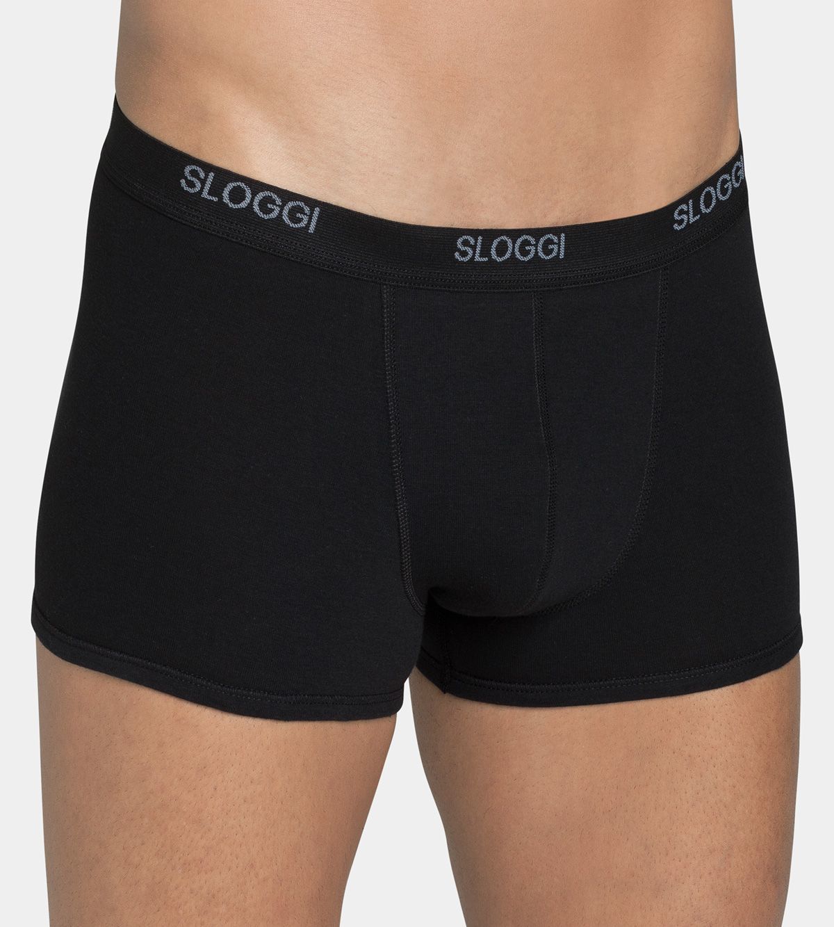 Sloggi Men&#39;s Basic Short Boxer Shorts Briefs Pants 2 Pack 10020415 Black 0004