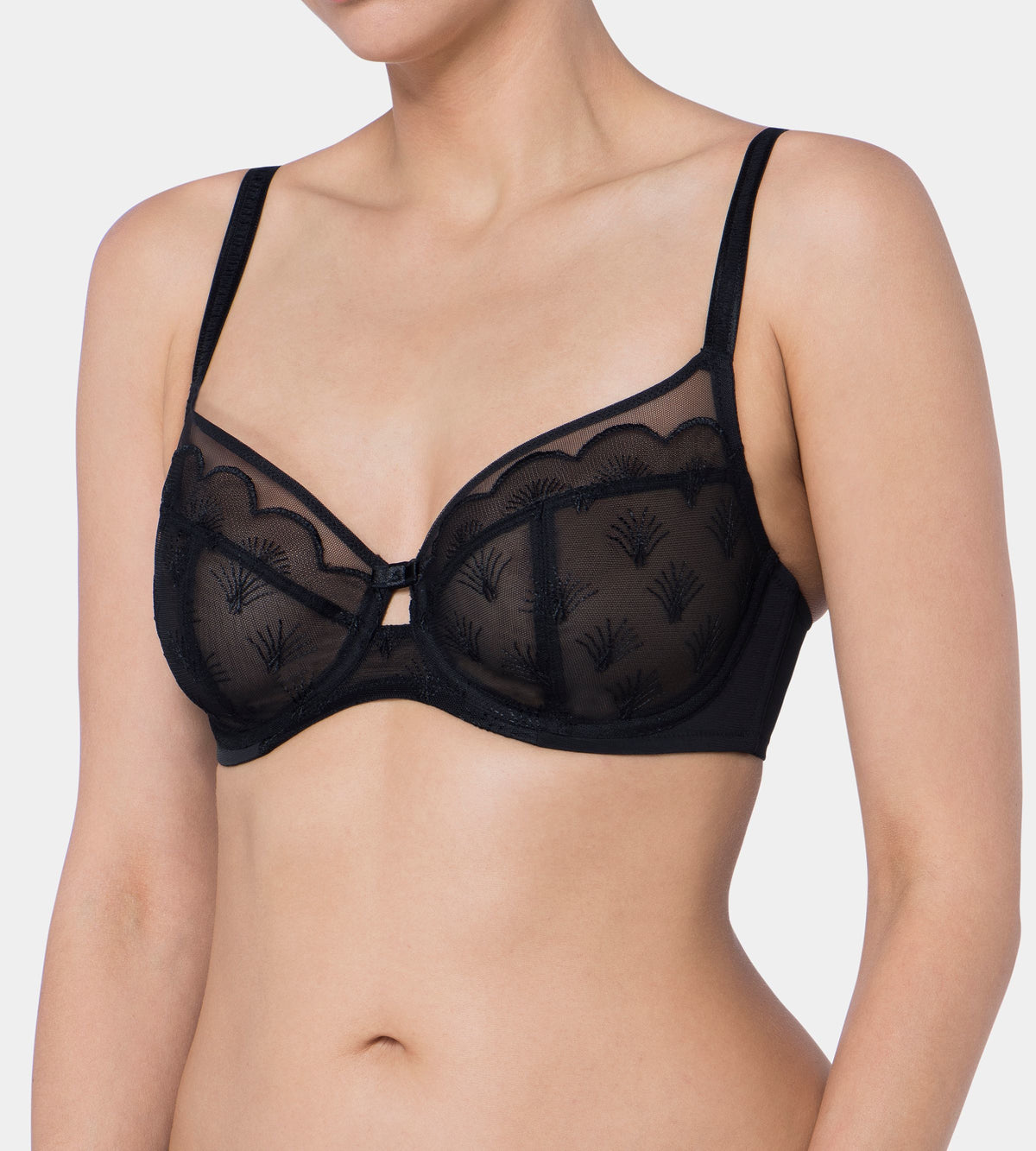 Triumph Beauty Full Grace W Wired Non Padded Lace Bra 10181301 - Black