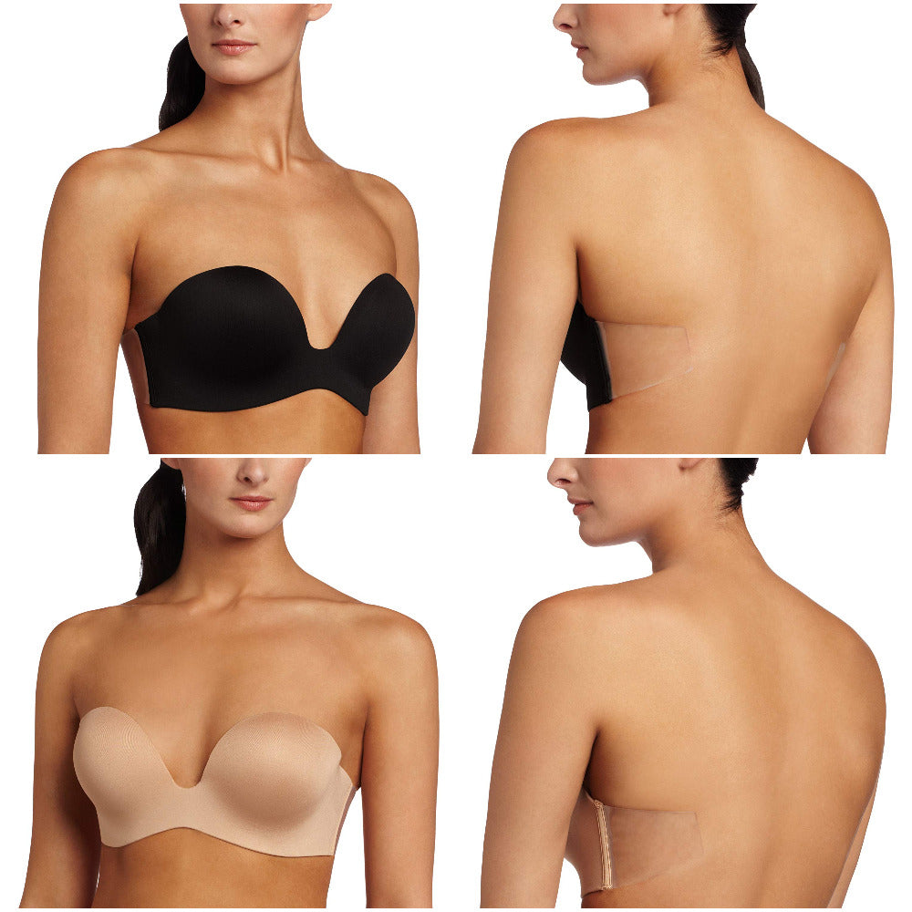 Fashion Forms Women's Adhesive Strapless Backless U Plunge Bra - Nude C Cup  