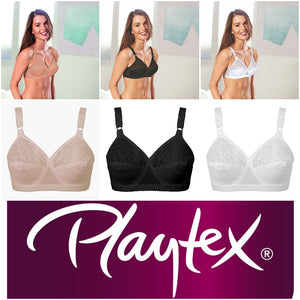 Pack of 2 Playtex Cross Your Heart Lace Bras - Bra 