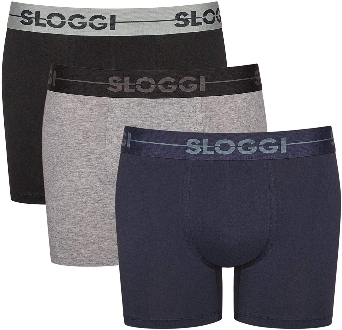 Sloggi Men&#39;s Go Shorts Boxer Briefs Pants 3 Pack 10198022