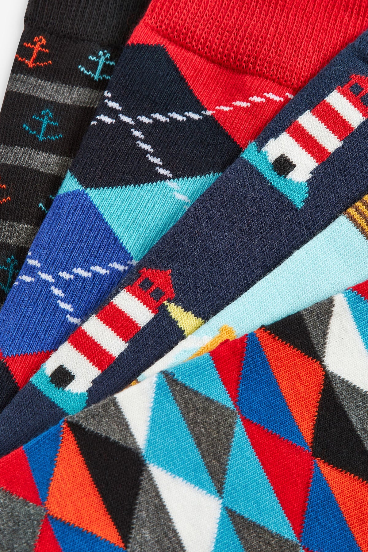 HS by Happy Socks 5 Pack Nautical Designs Close Up